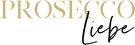 Gold schwarzes Proseccoliebe Logo